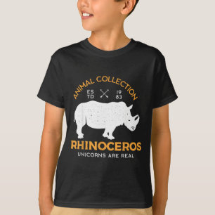 Camiseta Rinocerontes Unicornios Son Animales Divertidos De