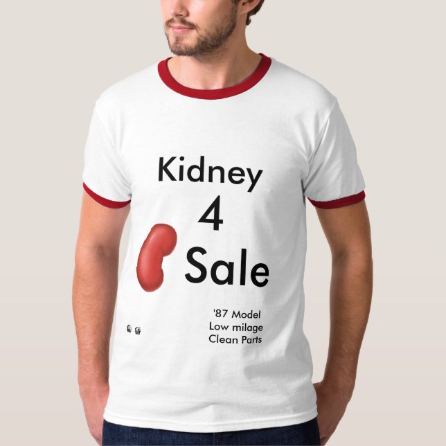 Camiseta Riñón para la venta (Anverso)