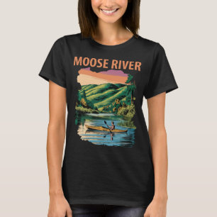 Camiseta Río alce Nueva York, vista panorámica, viaje