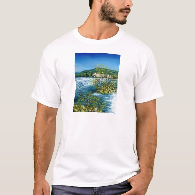 Camiseta RÍO ARNO EN EL Paisaje Toscano ROVEZZANO Florencia (Anverso)