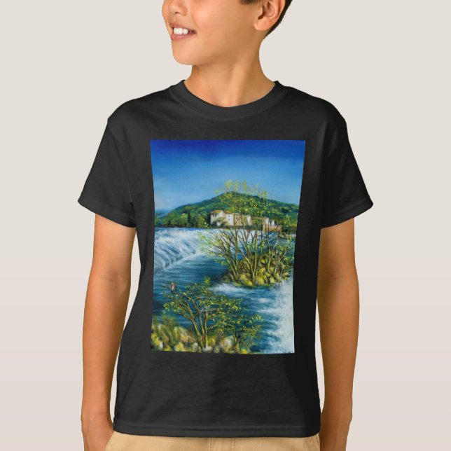 Camiseta RÍO ARNO EN EL Paisaje Toscano ROVEZZANO Florencia (Anverso)
