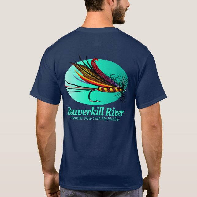 Camiseta Río Beaverkill (mosca) (Reverso)