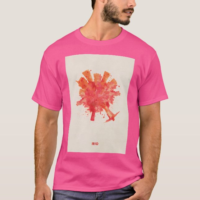 Camiseta Río Brasil Skyround Art Circular Panorámico Skylin (Anverso)
