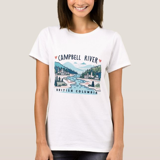 Camiseta Río Campbell BC Canadá (Anverso)