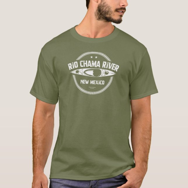 Camiseta Río Chama Nuevo México Kayak (Anverso)
