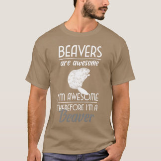 Camiseta Río de castores Canadá Zoo Animal retro
