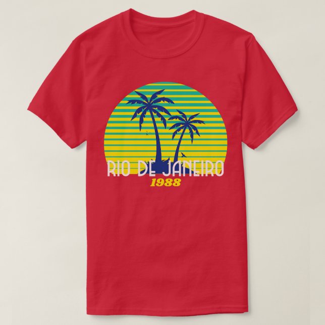 Camiseta río de janeiro brasil brasil brasilero (Diseño del anverso)