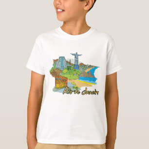 Camiseta Río de Janeiro, Brasil, Ciudad Famosa
