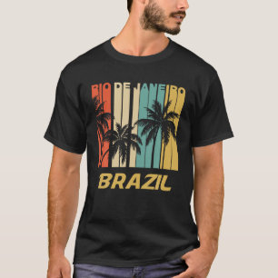 Camiseta Río de Janeiro Brasil de las palmeras de vacacione