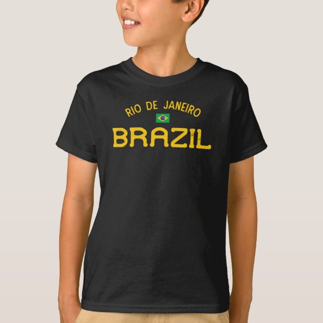 Camiseta Río de Janeiro Brasil Niños afligidos (Anverso)