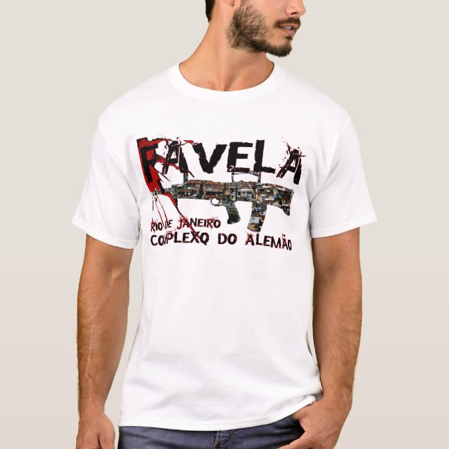 Camiseta Río de Janeiro Favela (tugurios/ciudad de chabola) (Anverso)