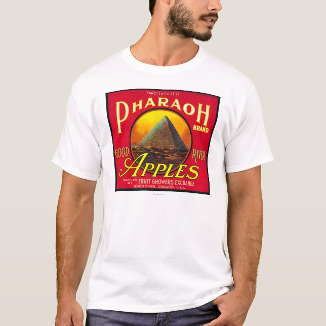 Camiseta Río de LabelHood del cajón de Apple del Pharaoh, O (Anverso)