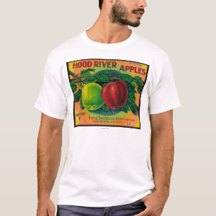 Camiseta Río de LabelHood del cajón de Hood River Apple,