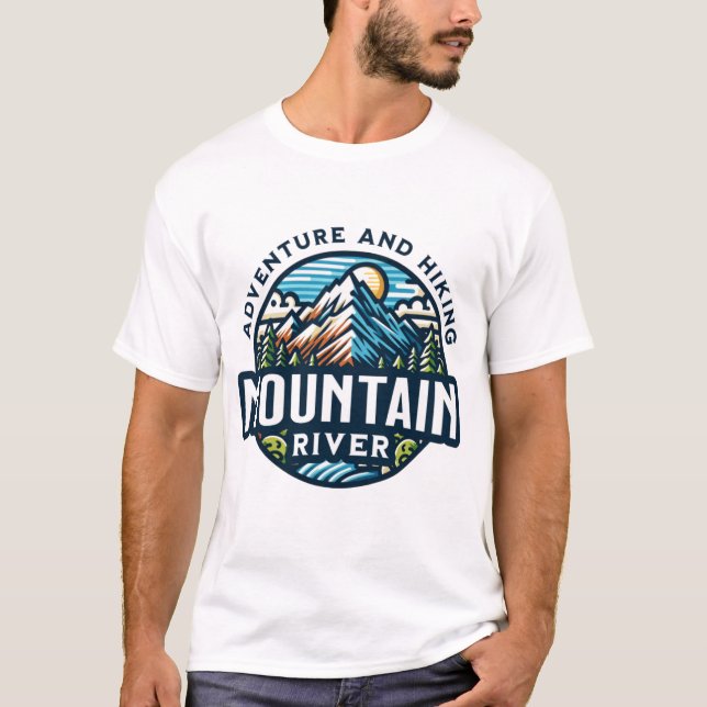 Camiseta Río de Montaña: Aventura y Senderismo (Anverso)
