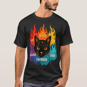 Camiseta Rio Estrella Sombra Viento Gato Cielo Trueno Felin