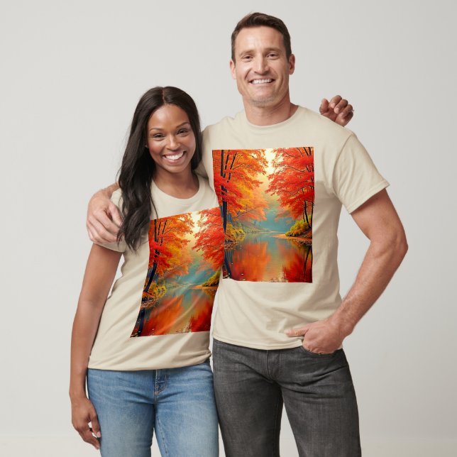 Camiseta Río Forestal Autumn (Unisexo)