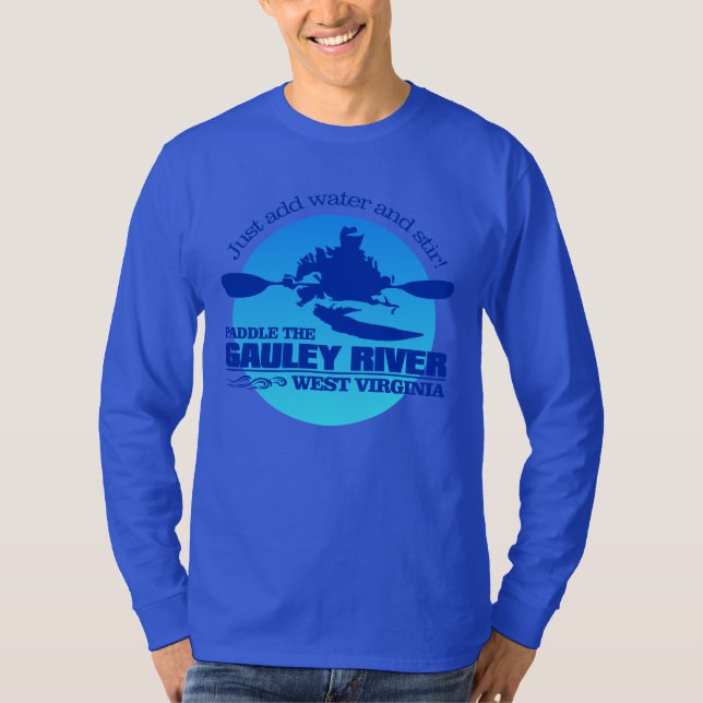 Camiseta Río Gauley (azul) (Anverso)