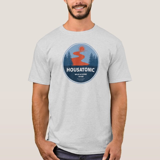 Camiseta Río Housatónico Wild And Scenic Connecticut (Anverso)