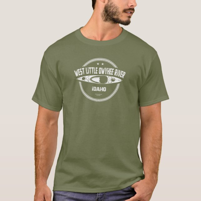 Camiseta Río Idaho Kayak de Little Owyhee Occidental (Anverso)