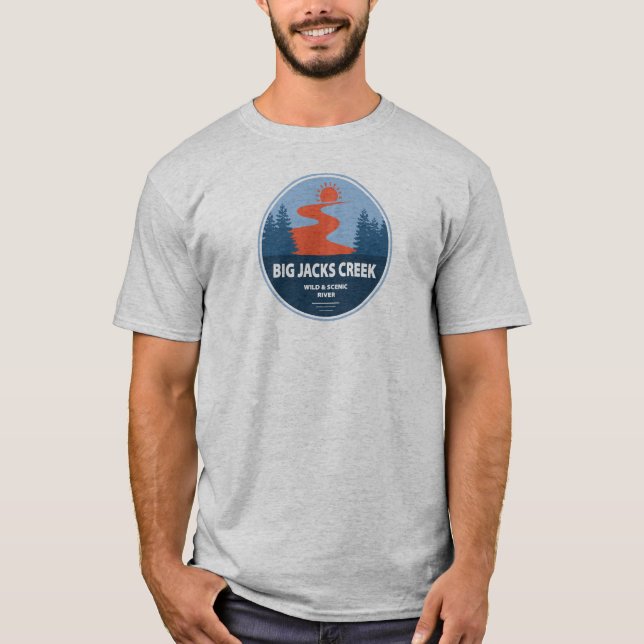 Camiseta Río Idaho, Salvaje Y Escenario De Big Jacks (Anverso)