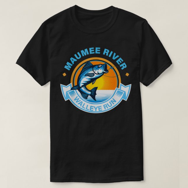Camiseta Río Maumee Walleye Run Tee (Diseño del anverso)