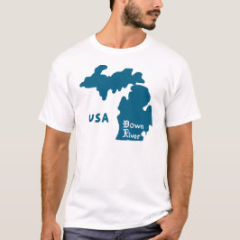 Camiseta Río Michigan Azul