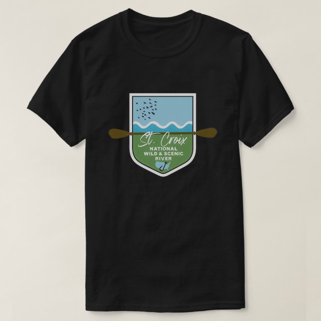 Camiseta Río Minnesota salvaje y escénico de Santa Cruz (Diseño del anverso)