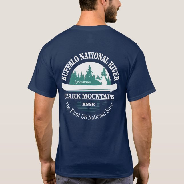 Camiseta Río Nacional de Búfalo (canoa) (Reverso)