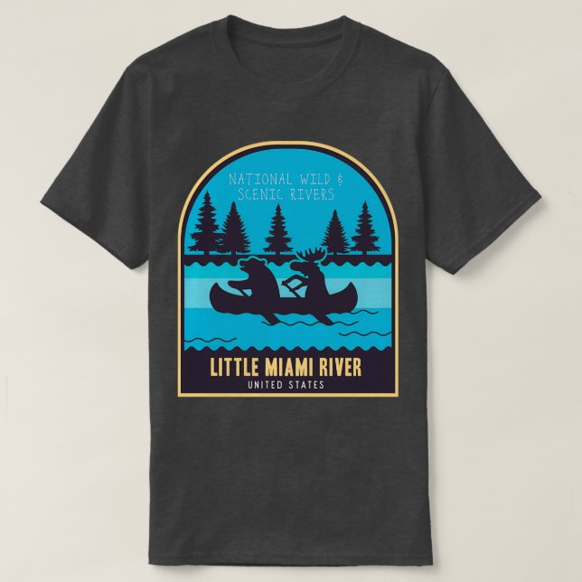 Camiseta Río Natural y Escenario del Pequeño Río Miami (Diseño del anverso)