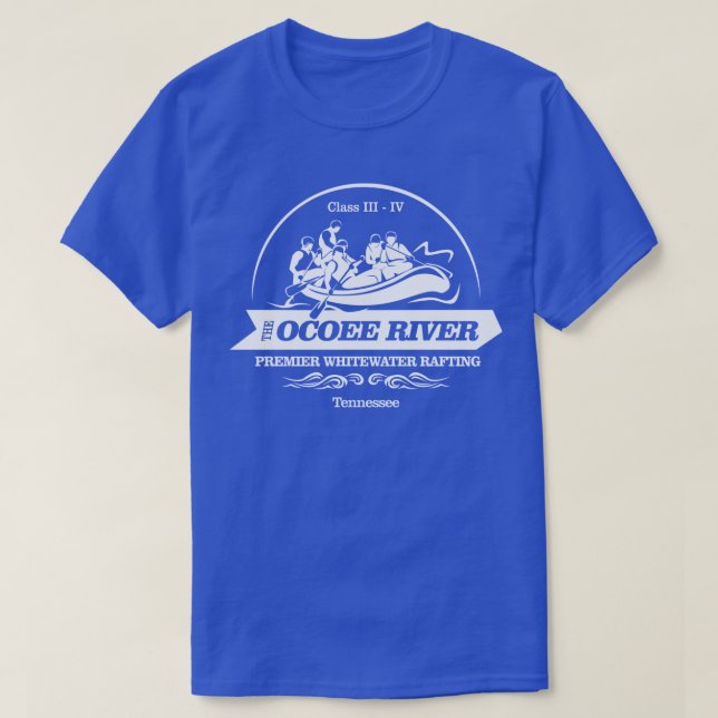 Camiseta Río Ocoee (rafting2) (Diseño del anverso)