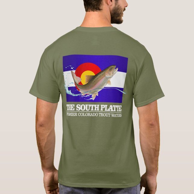 Camiseta Río Platte Sur (aguas de trucha Premier) (Reverso)
