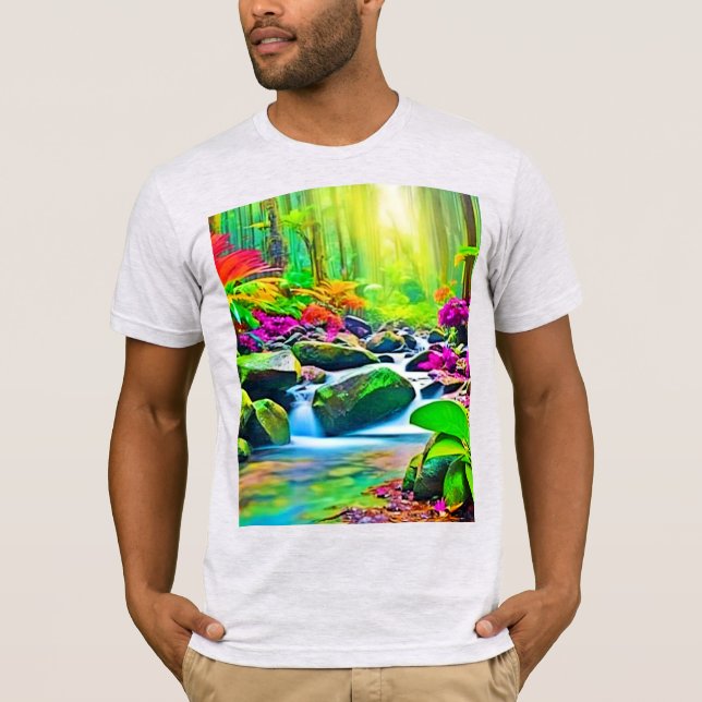 Camiseta Río Rainforest: Vivid Scene (Anverso)