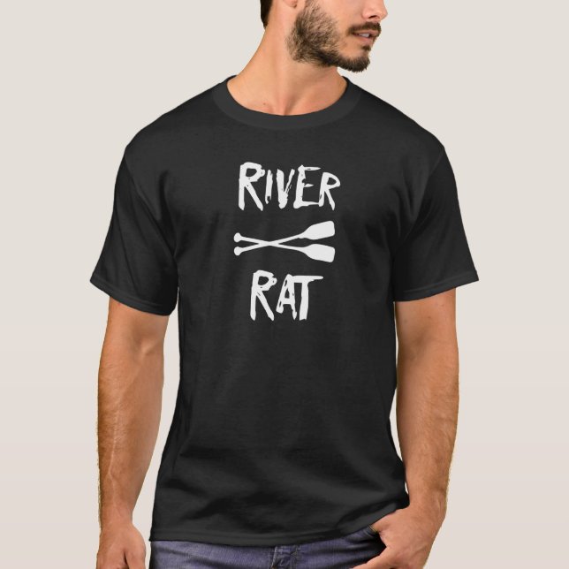 Camiseta Río Rat Rafting Camping Kayaking Canoeing (Anverso)