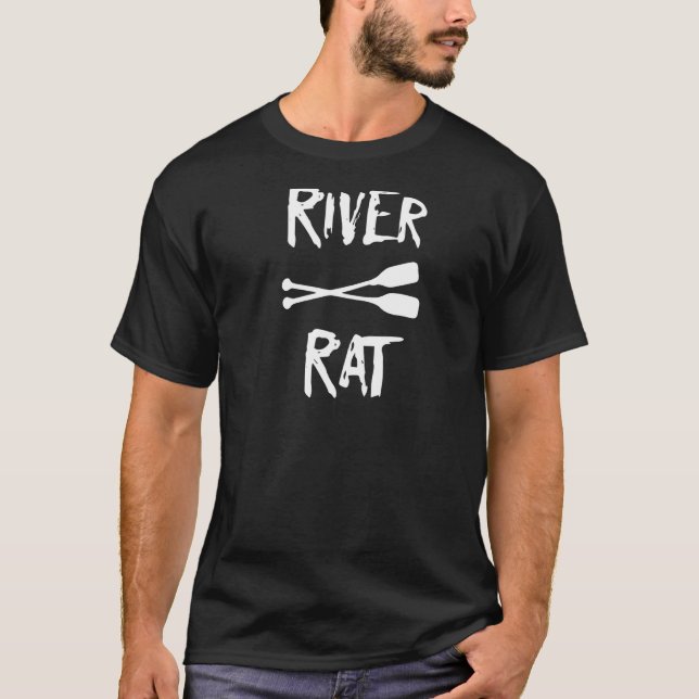 Camiseta Río Rat Rafting Camping Kayaking Canoeing (Anverso)