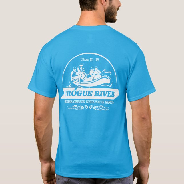 Camiseta Río Rogue (rafting2) (Reverso)