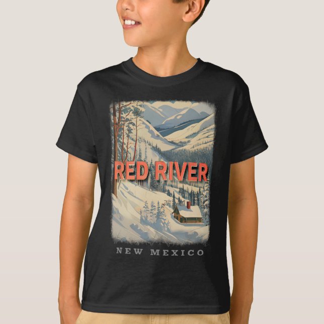 Camiseta Río Rojo Nuevo México Nm Esquiar Extravaganza Sd77 (Anverso)