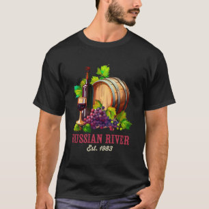 Camiseta Río ruso Sonoma California Viñage W