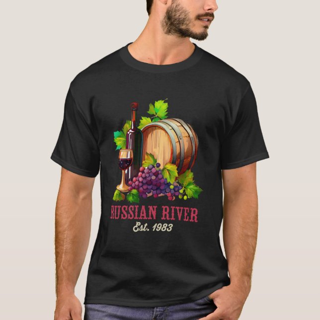 Camiseta Río ruso Sonoma California Viñage W (Anverso)