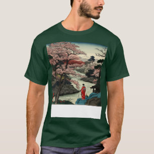 Camiseta Río Sakura ukiyoe