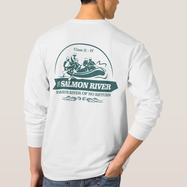 Camiseta Río Salmón (rafting2) (Reverso)