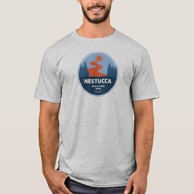 Camiseta Río Salvaje Y Escenario De Nestucca (Anverso)