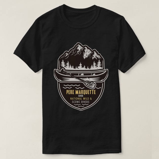 Camiseta Río salvaje y escénico nacional Pere Marquette (Diseño del anverso)