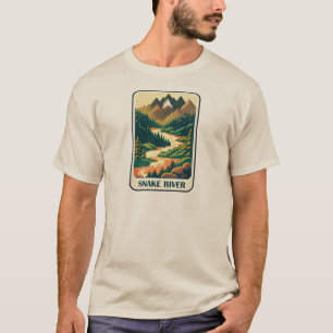 Camiseta Río Serpiente Colores de Idaho