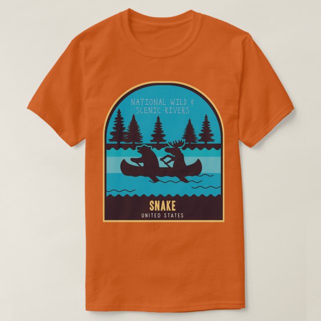 Camiseta Río serpiente Río natural y panorámico (Diseño del anverso)