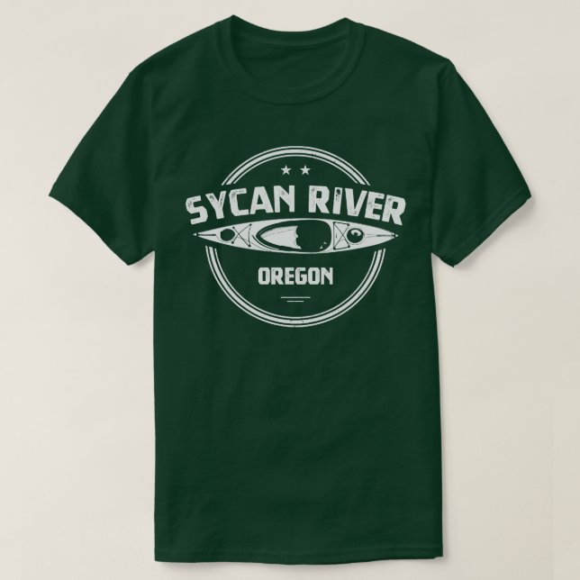 Camiseta Río Sicano Oregon Kayaking (Diseño del anverso)