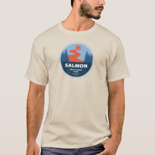 Camiseta Río Silvestre Y Escenario Salmón Idaho