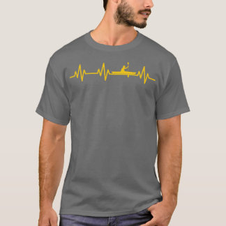Camiseta Río Whitewater Kayaking Heartbeat Heart Love Lif