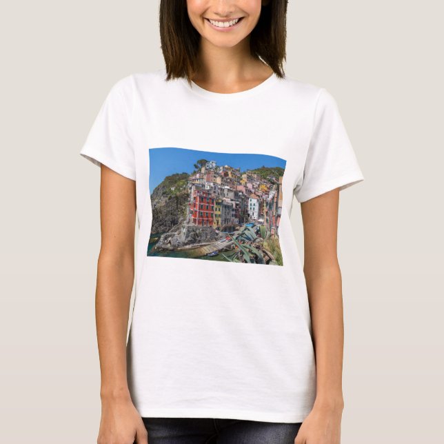 Camiseta Riomaggiore Cinque Terre Liguria Italia (Anverso)