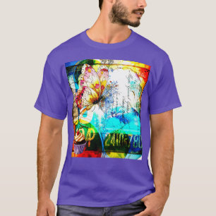 Camiseta Riot de Color Collage Retro Mariposa