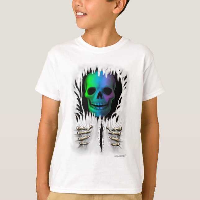 CAMISETA RIP ESQUELETO (Anverso)